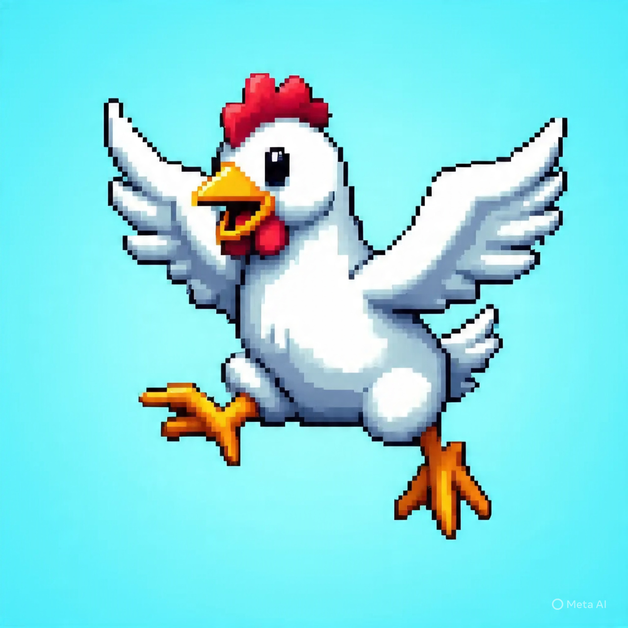 Hen Jumps Cluckina