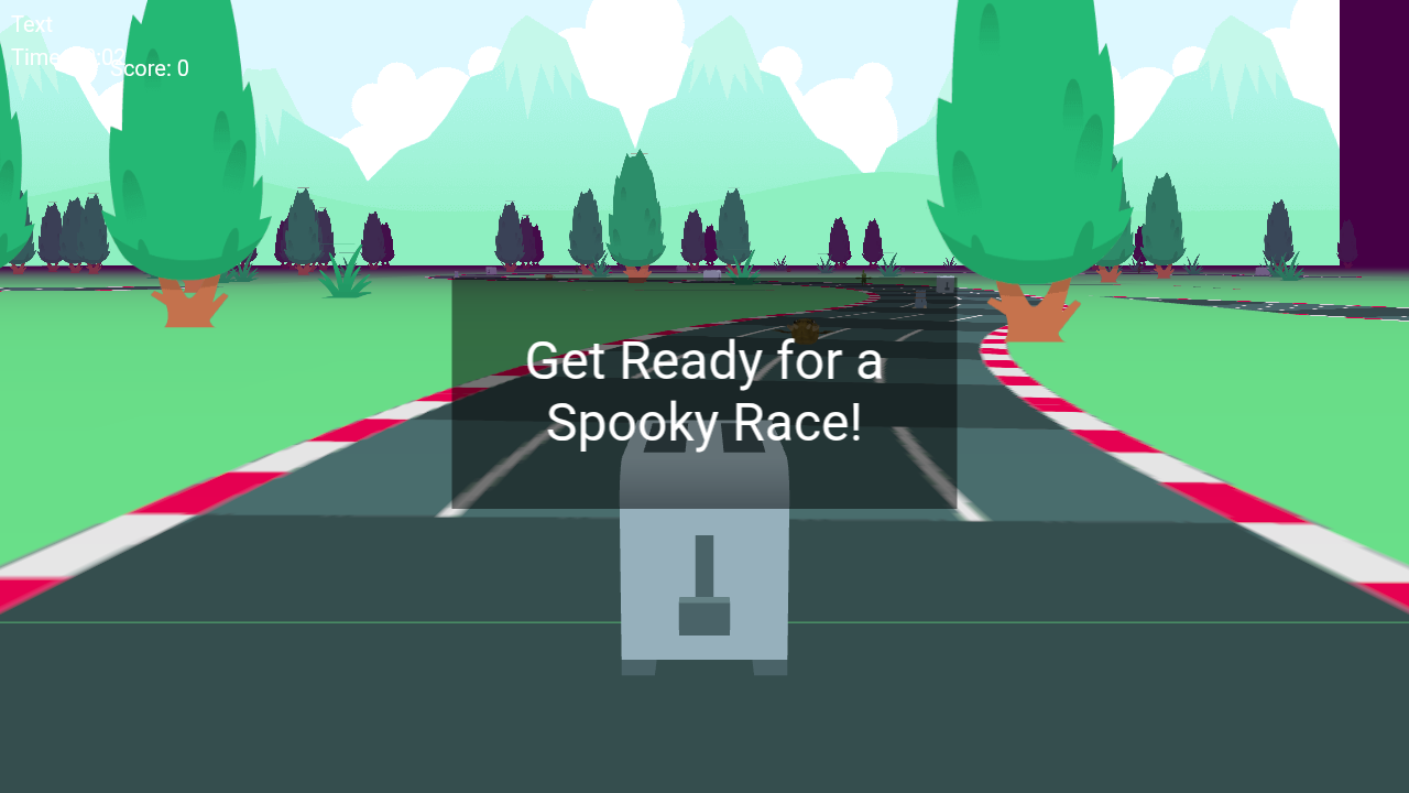 spooky Halloween racing game 