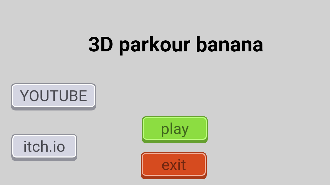 3D parkour banana