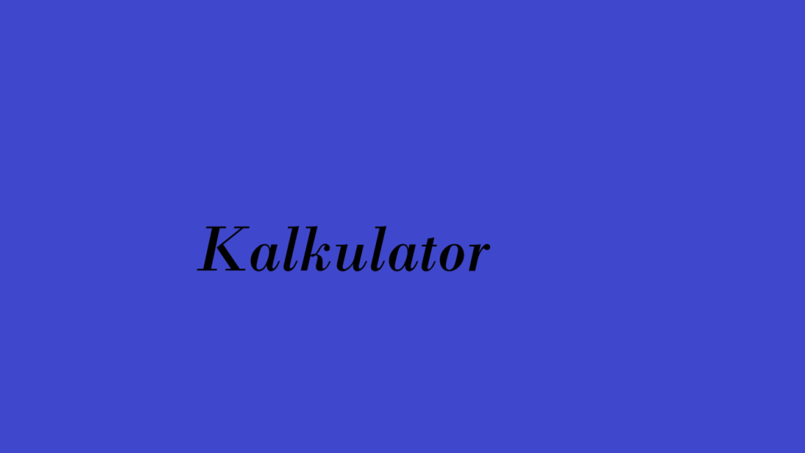 Kalkulator