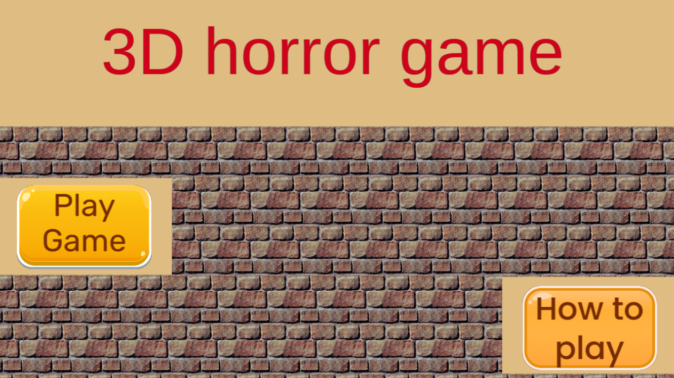 3D horror game