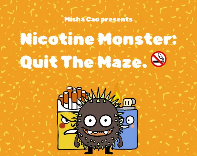 Nicotine Monster: Quit The Maze.🚭