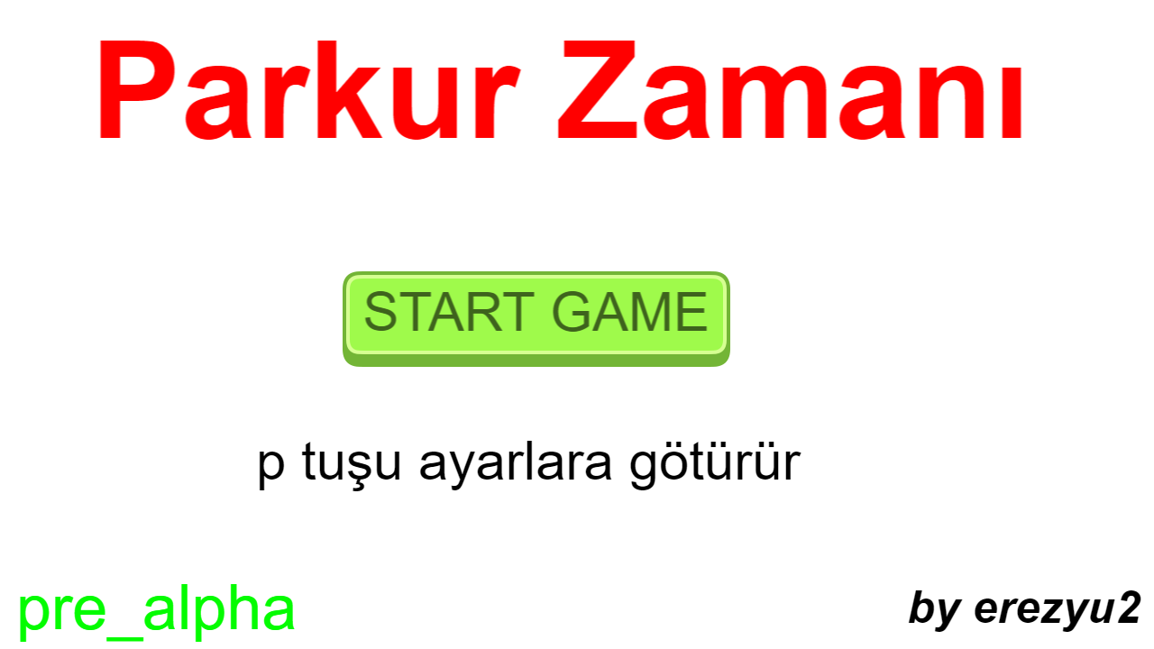 parkur zamanı