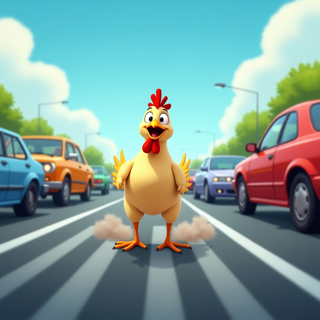 Animals Road Crosser 3D