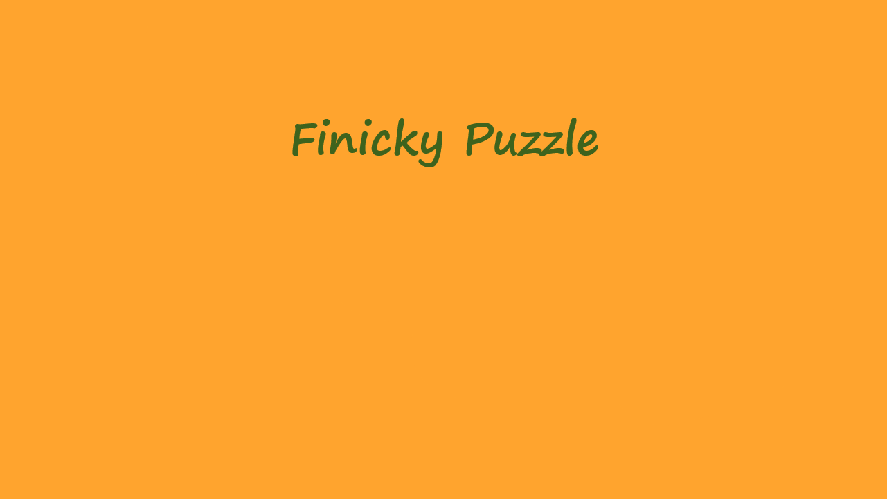 Finicky Puzzle