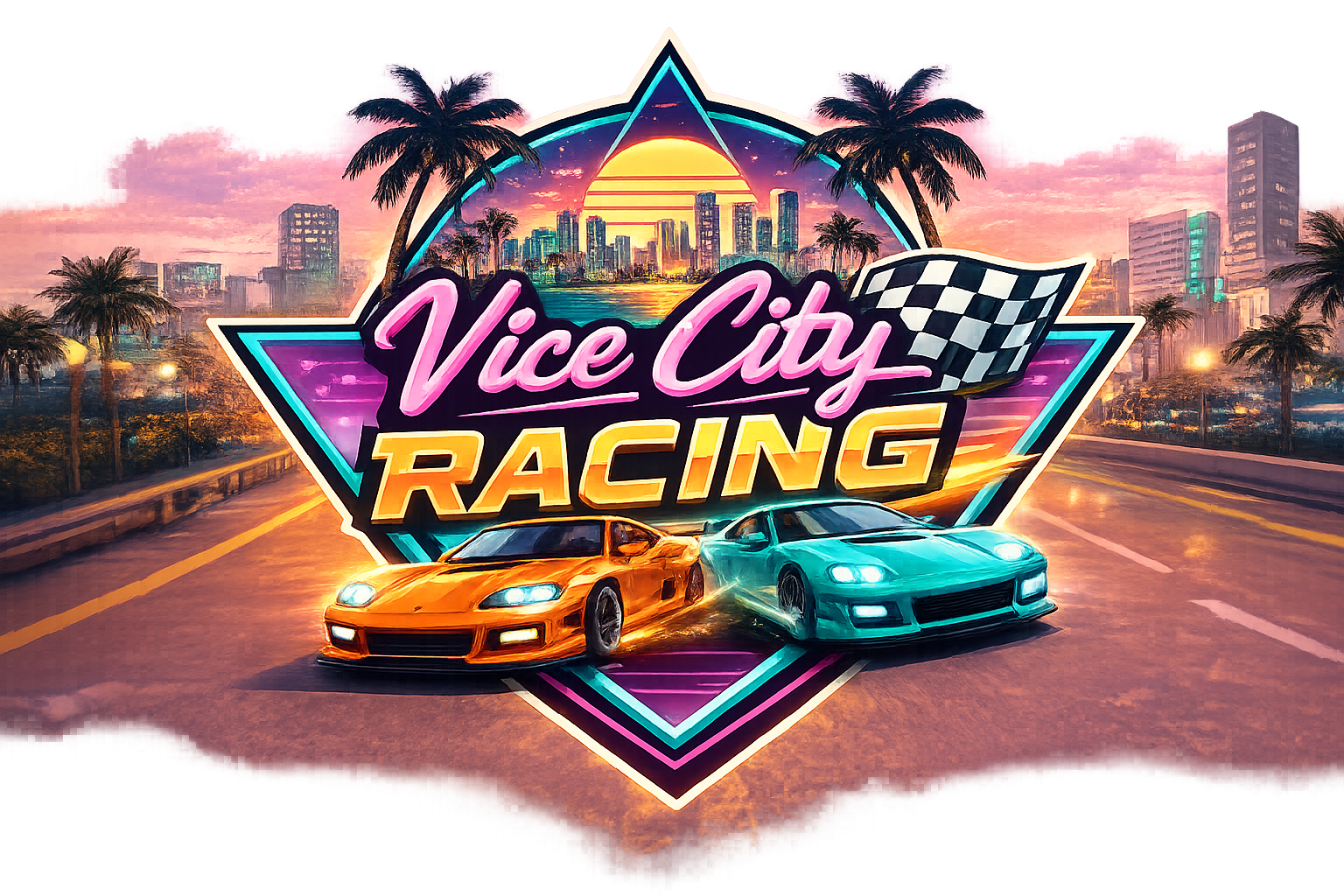 Vice city racing (Arcade 3D Racing) | Play on gd.games