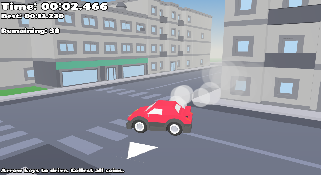 3D Car Coin Hunt