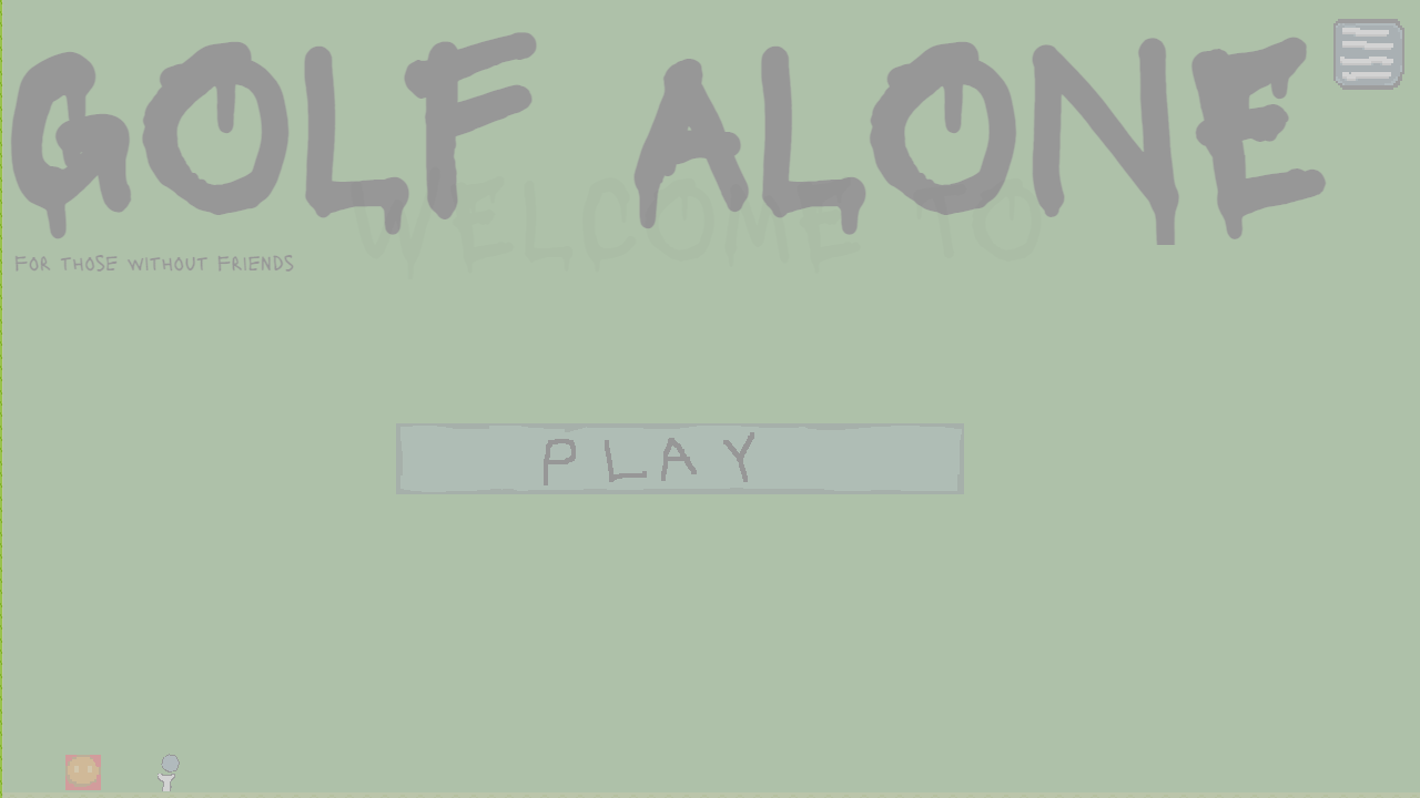 golf alone