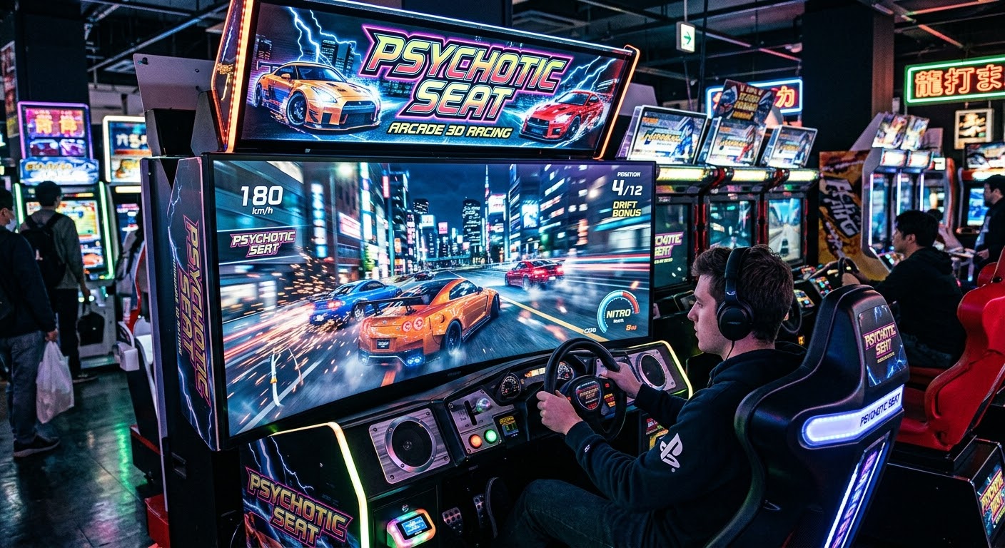 Psychotic Seat (Arcade 3D Racing) game artwork