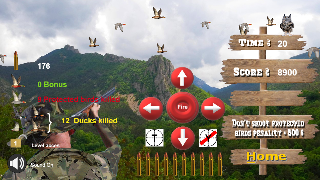 Duck hunter virtual game classic