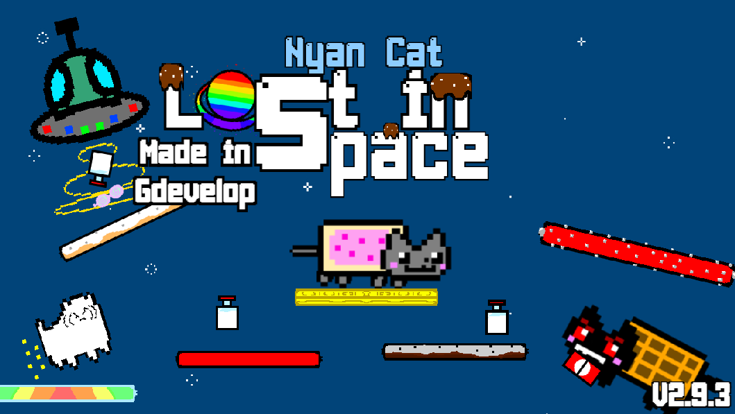 Nyan Cat: Lost In Space. Made in Gdevelop