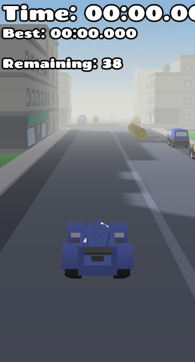 3D Car Coin Hunt