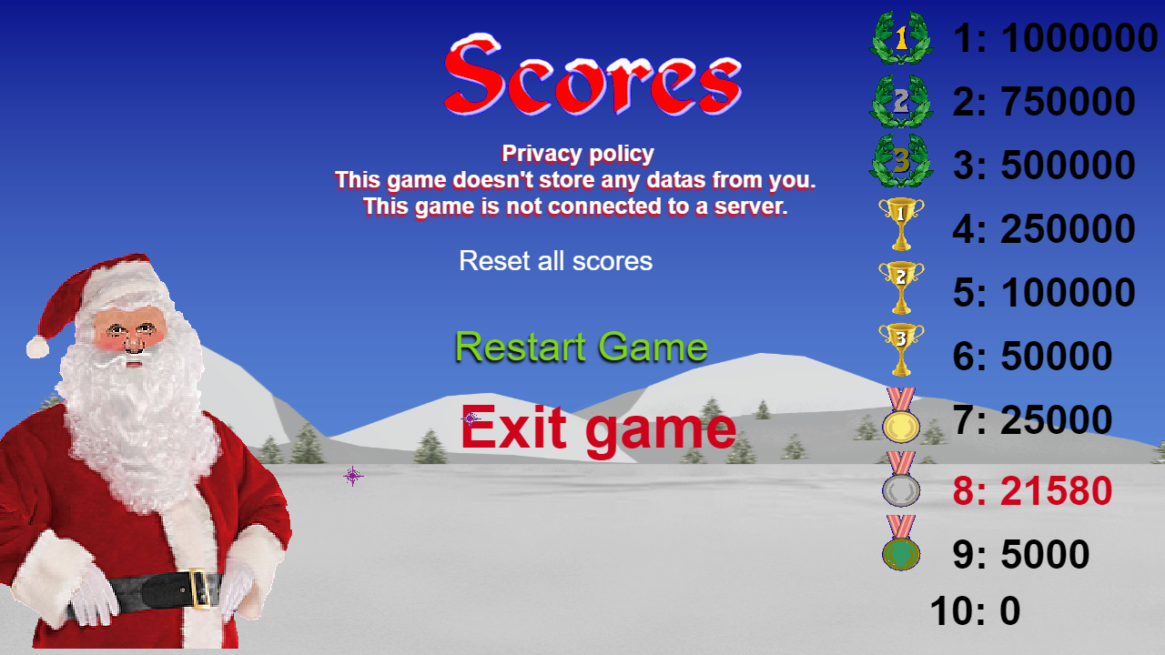 Christmas Santa gift shooter