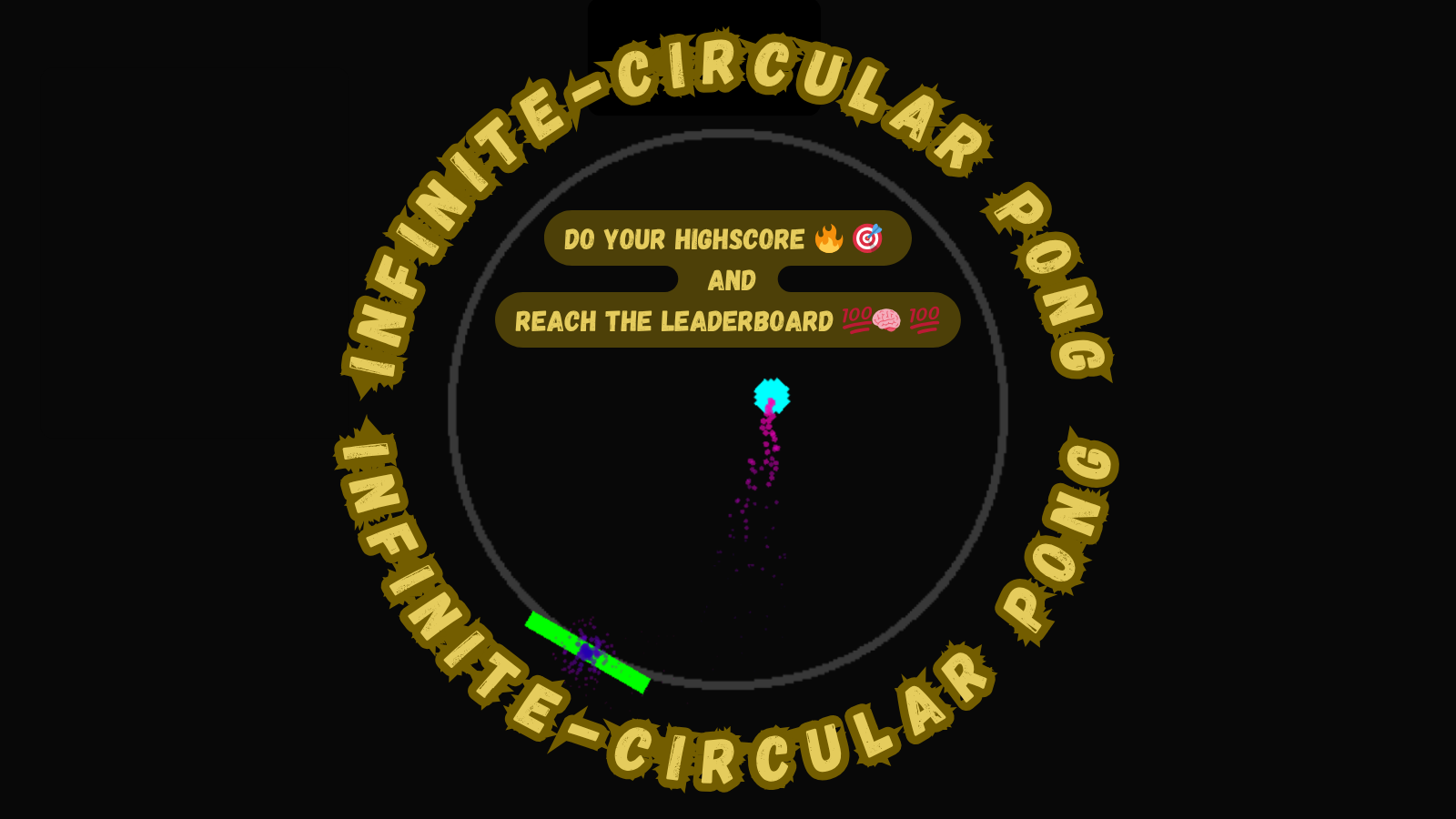 Infinite-Circular Pong