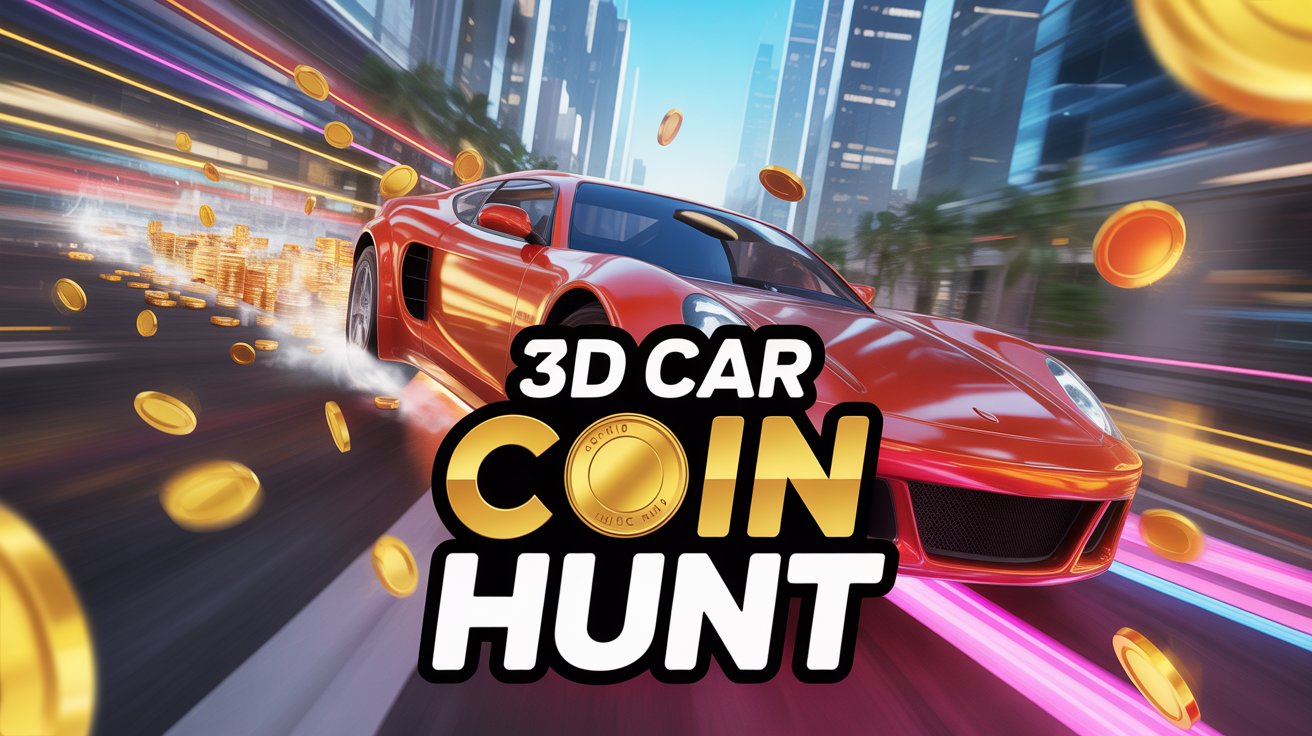 3D Car Coin Hunt