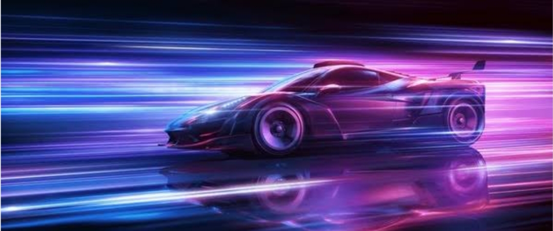 3D futuristic car collecting game 