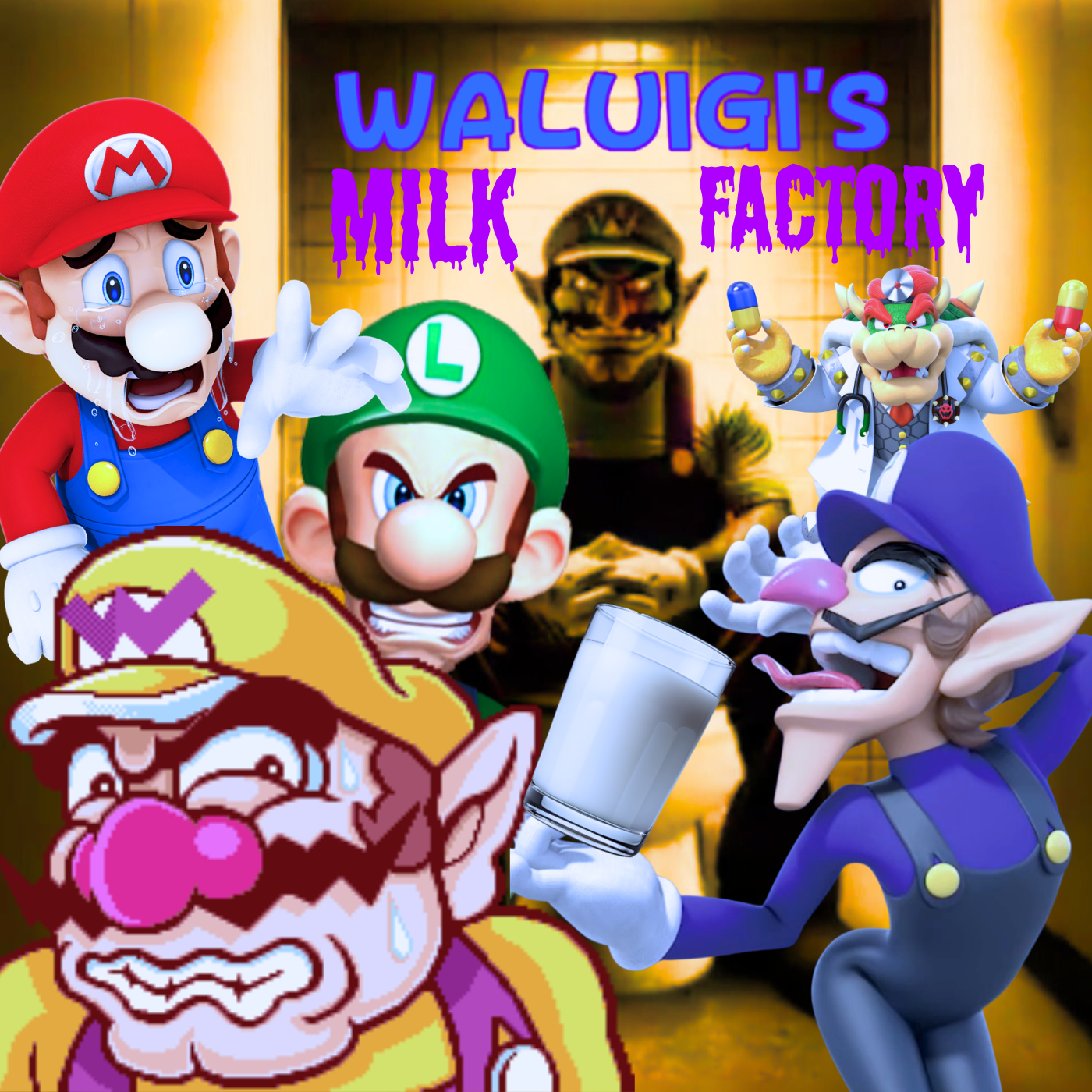 Waluigi's Milk Factory