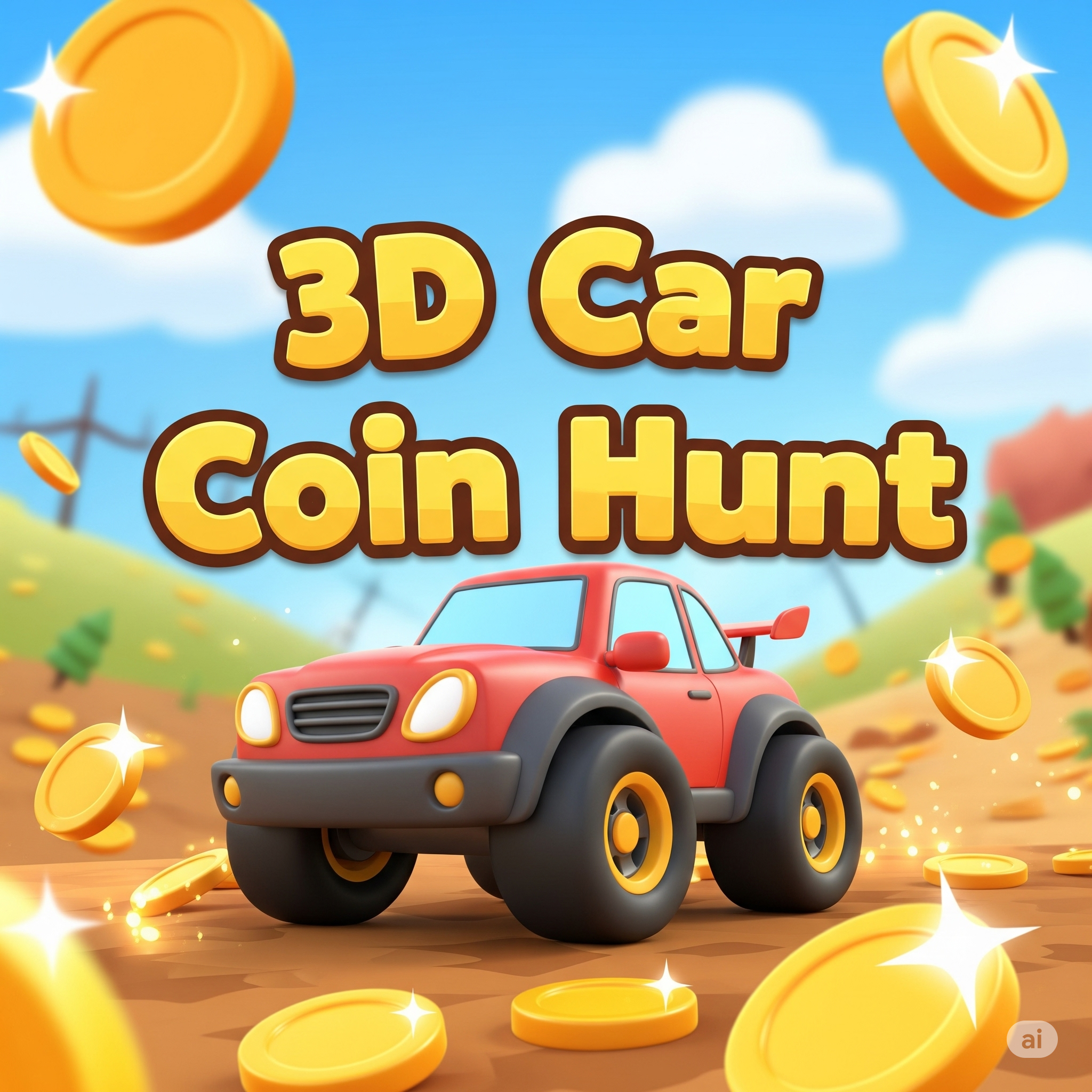  3d car coin hunt