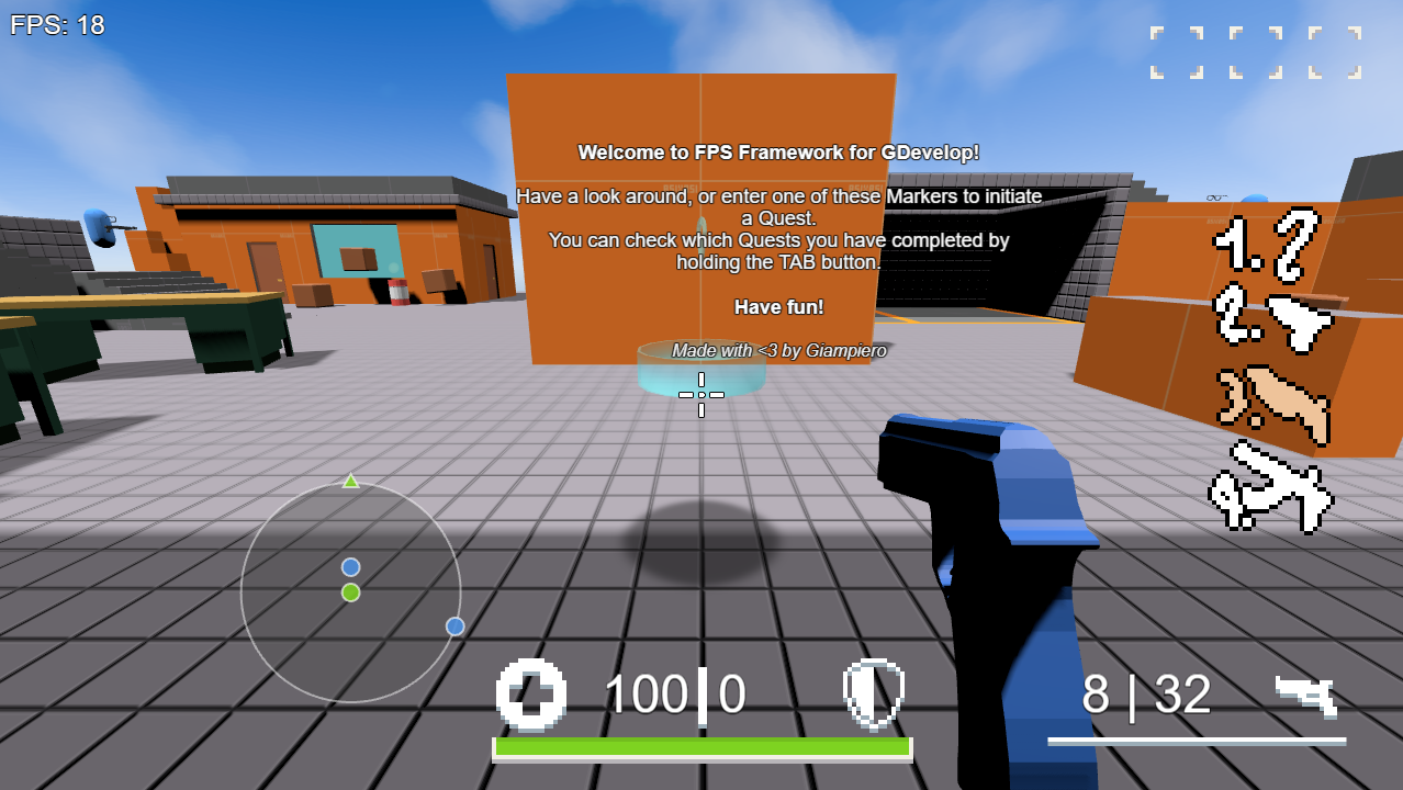 FPS Framework For GDevelop