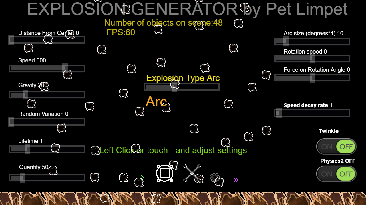Explosion Generator | Play on gd.games