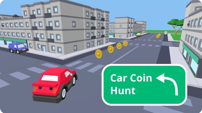 3d Car coin hunt by infinitegaming34521