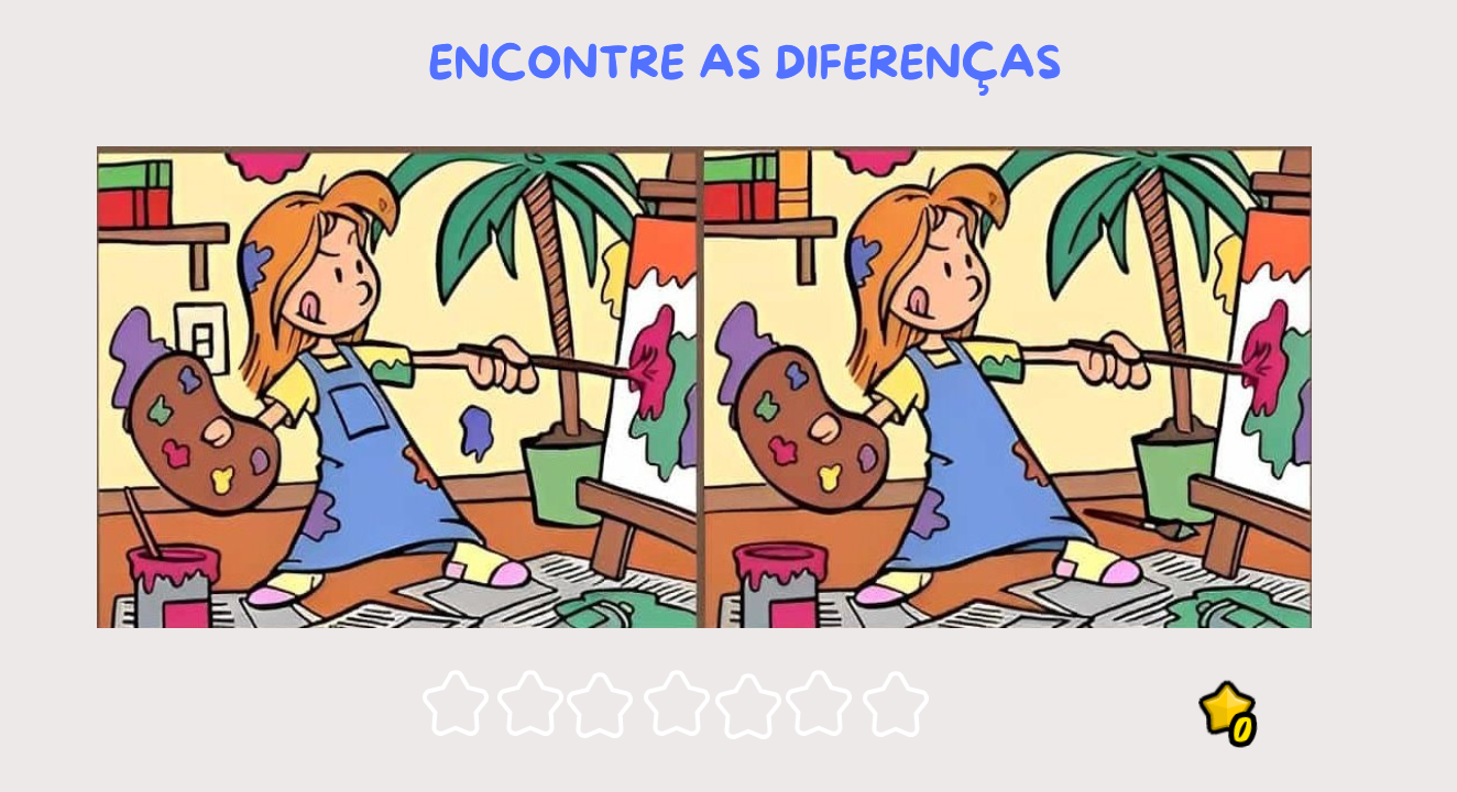 Spot the diferences paint girl