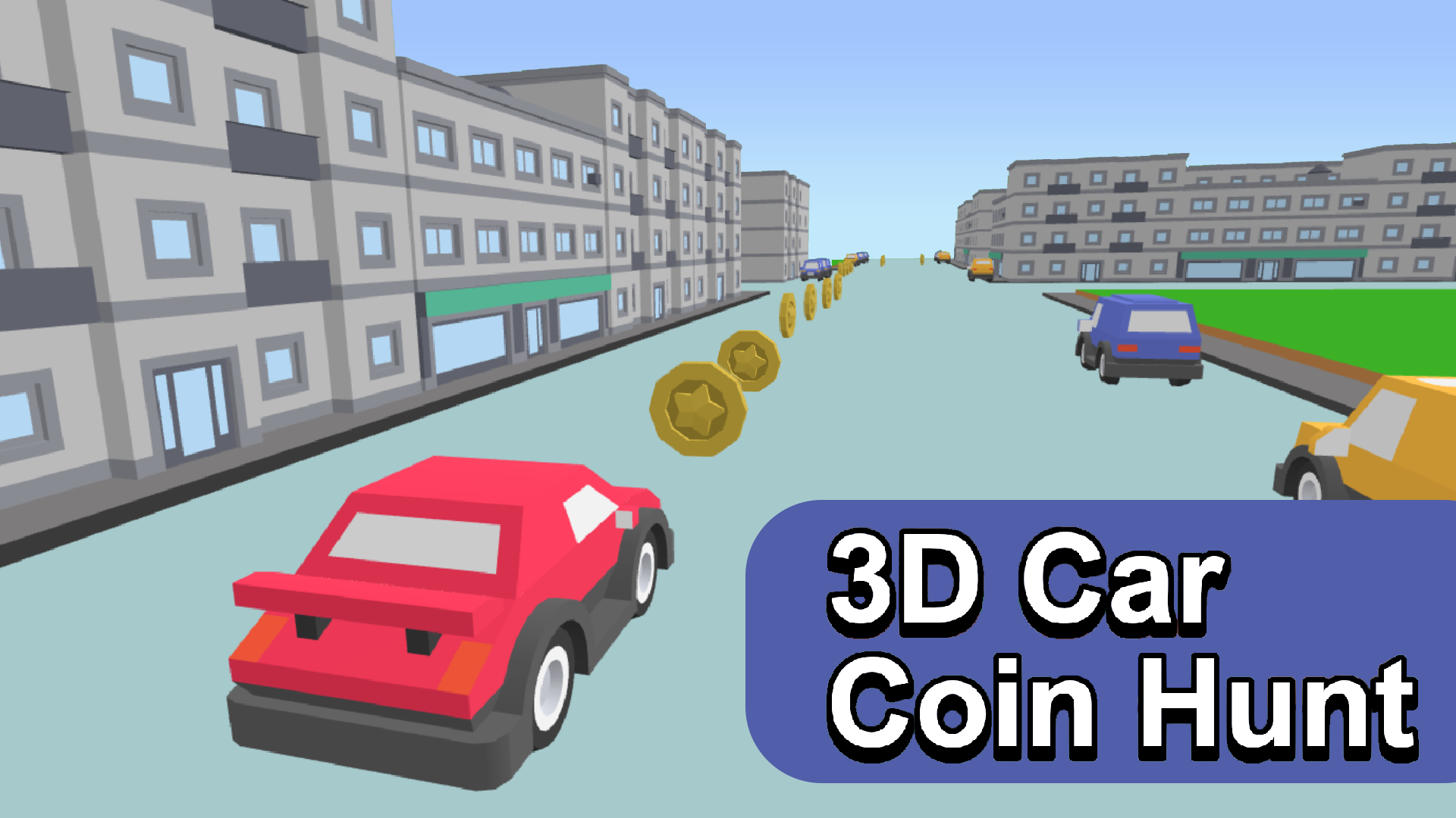 3D Car Coin Hunt